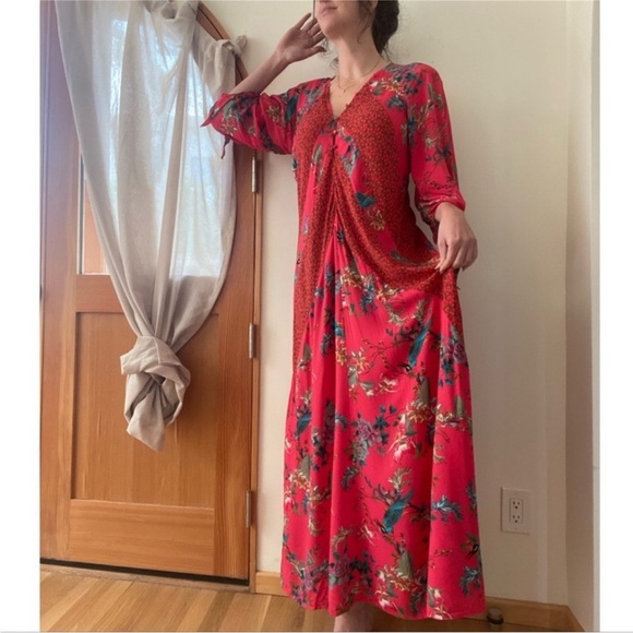 Johnny Was Malakye Paneled Maxi Cover Up Dress - Picture 16 of 16